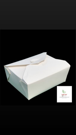 TAKEOUT LUNCH BOXES - ''PLAIN WHITE''/ 40oz - 1183m