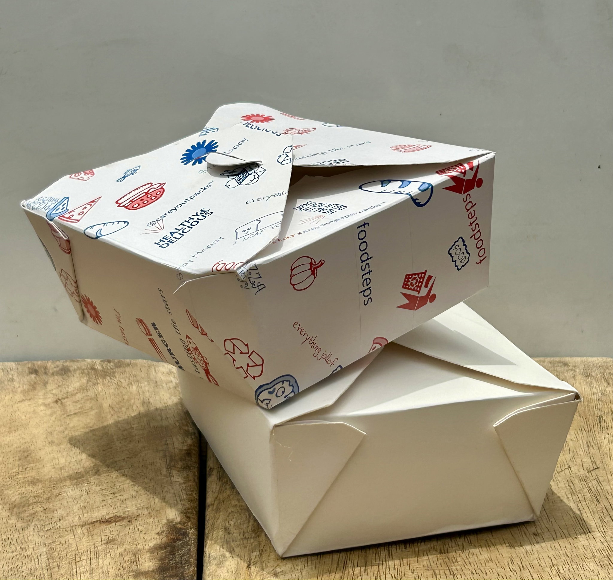 TAKEOUT LUNCH BOXES - ''PLAIN WHITE''/ 40oz - 1183m_8