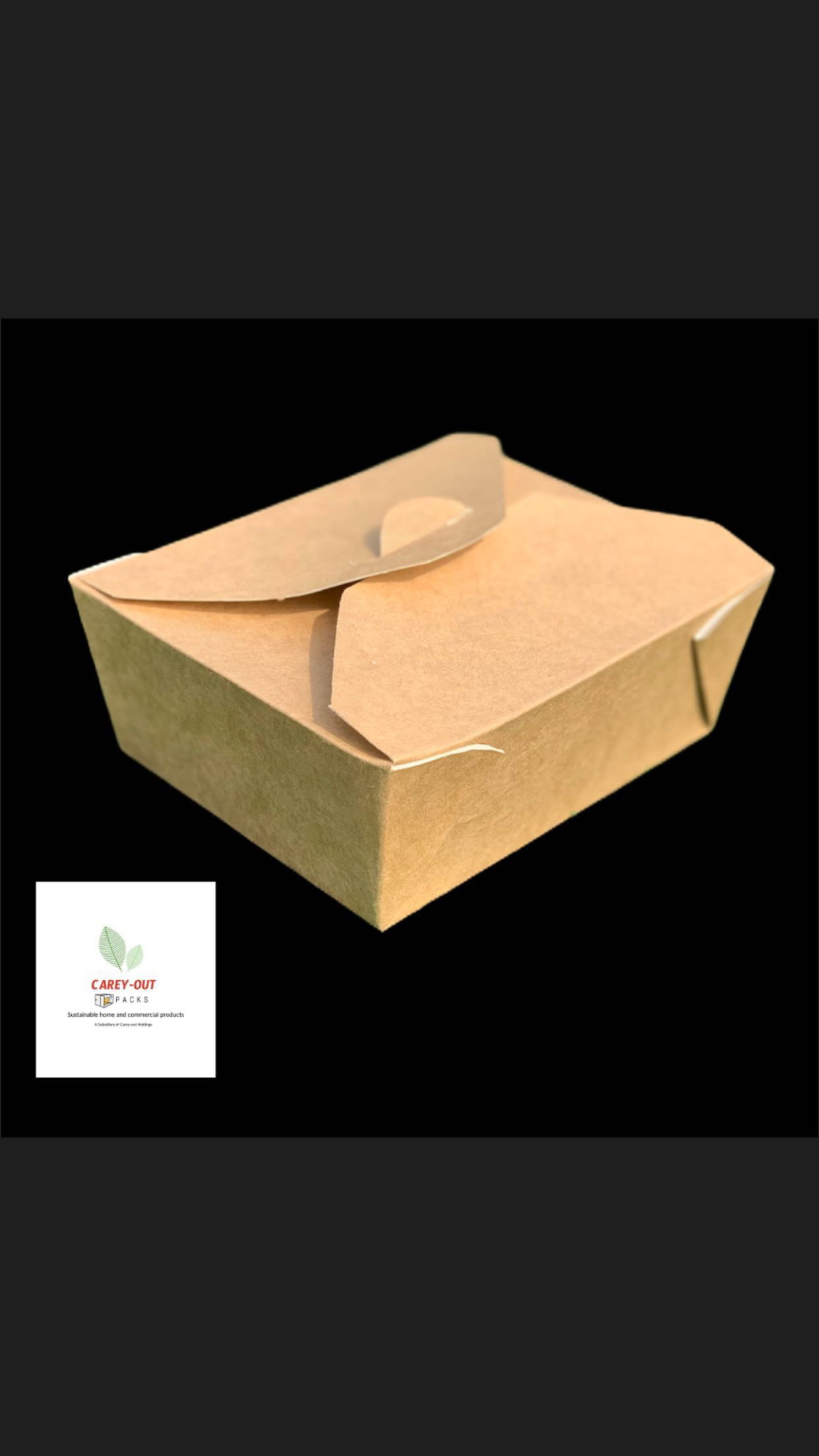 TAKEOUT LUNCH BOXES - ''KRAFT BROWN'' - 40oz | 1183ml_2