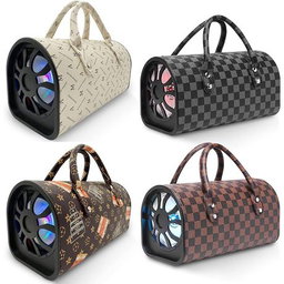 Rechargeable Handbag Wireless Bluetooth LED Karaoke Speaker - Multi-colour