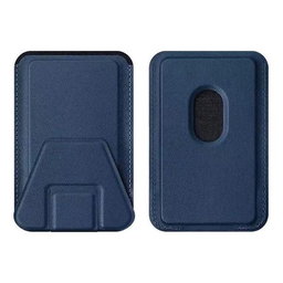 Magsafe Wallet Card Holder Case for iPhone 14 Plus 13 Pro Max 12 - Bluish-gray