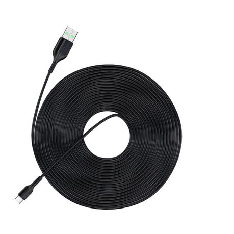 3A 5m Extra-length Fast Charging Type-C/Micro Cable - 2 Pack