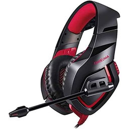 Onikuma K1B Gaming Headphones - Red Camo
