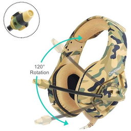Onikuma K1B Gaming Headphones - Yellow Camo