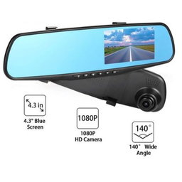 4.3" Rearview Mirror Dual Channel Recorder Vehicle Blackbox DVR