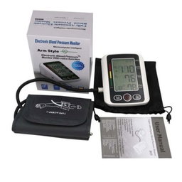 Electronic Blood Pressure Monitor with Voice Control Microcomputer