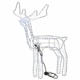 1.2m LED Animated Standing Reindeer with Moving Head - Multicoloured