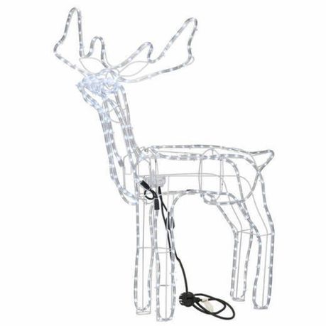 1.2m LED Animated Standing Reindeer with Moving Head - Multicoloured