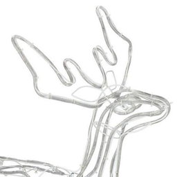 1.2m LED Animated Standing Reindeer with Moving Head - Multicoloured