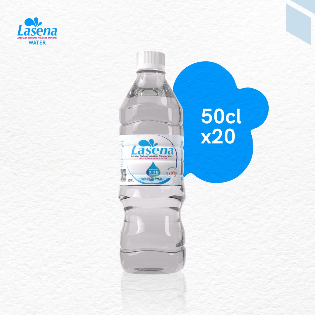Lasena Natural Alkaline Water - 50CL Pack Of 20 Bottles