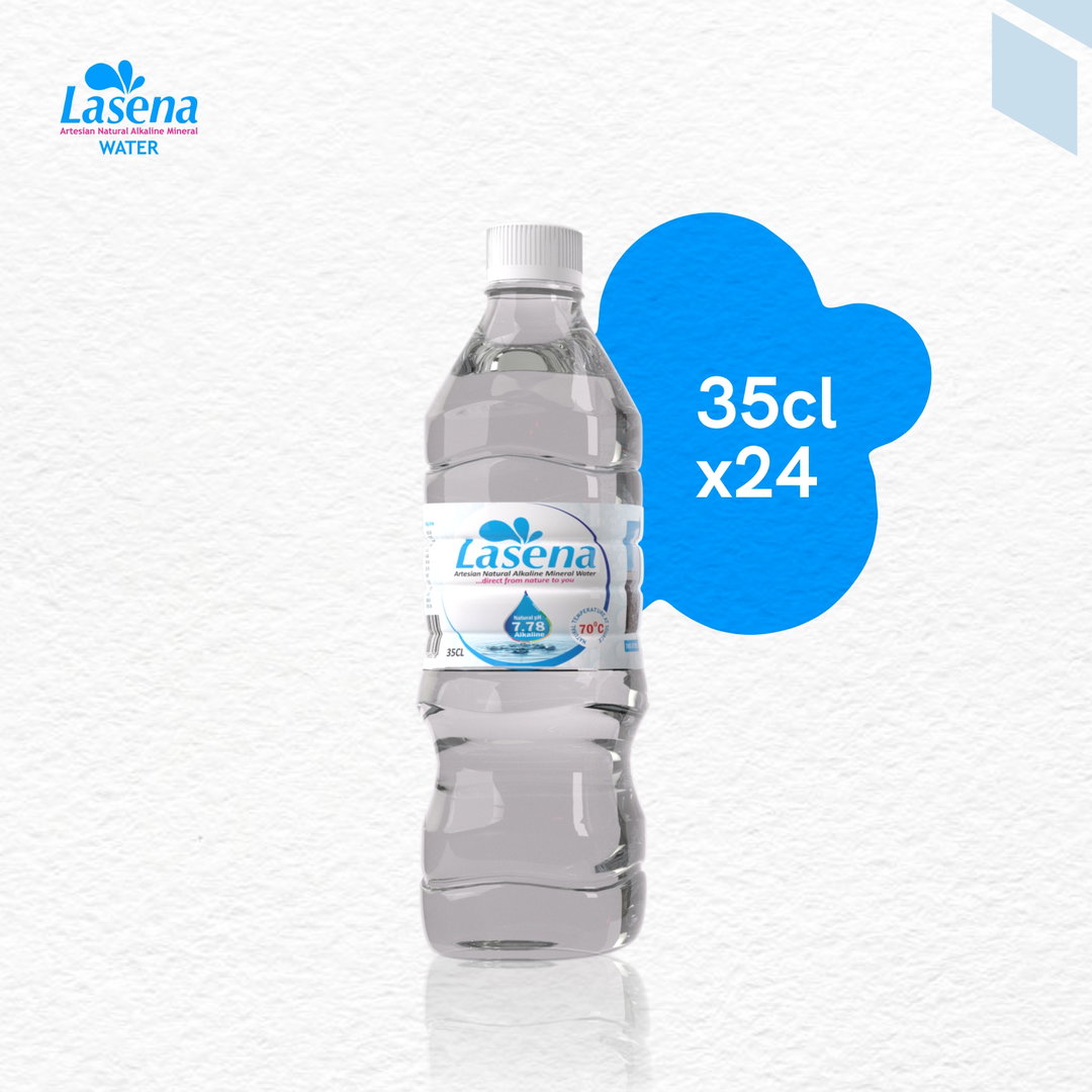 Lasena Natural Alkaline Water - 35CL Pack Of 24 Bottles