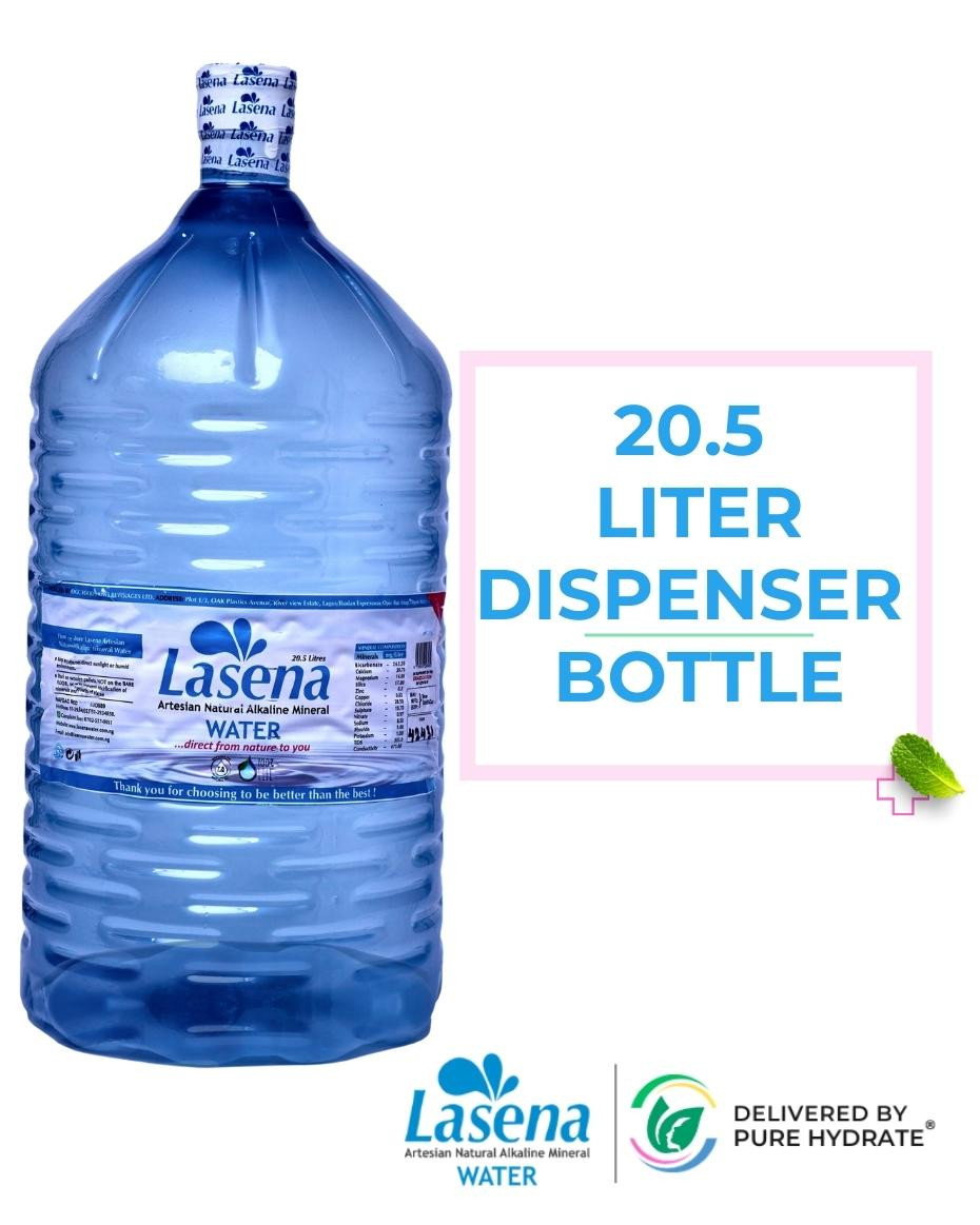 Lasena Natural Alkaline Water - 20.5 Liter Refill Dispenser Bottle_1