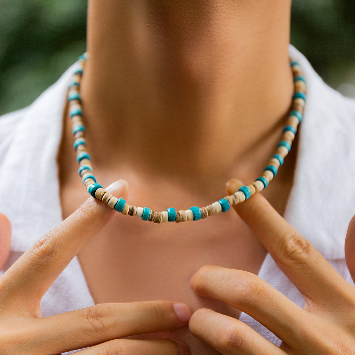 mix coconut with nice colours necklace _3