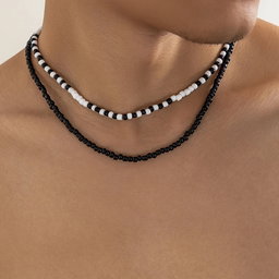 mix coconut with nice colours necklace 