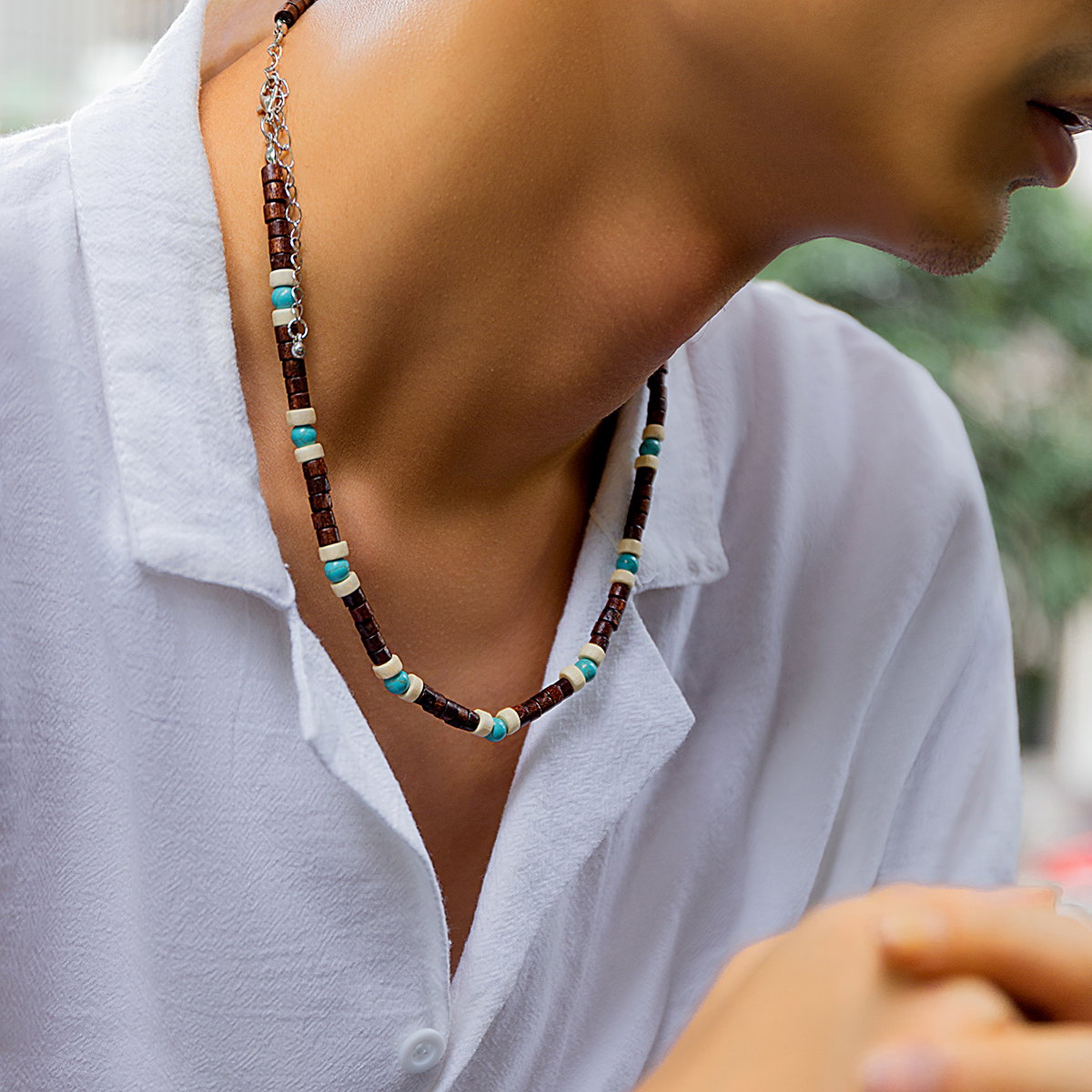 mix coconut with nice colours necklace _5