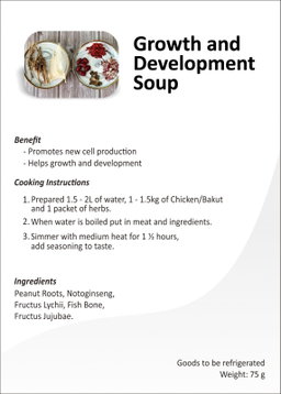 Growth & Development Herbal Soup