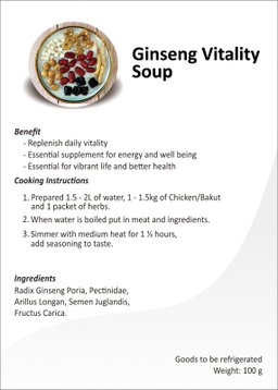 Gingseng Vitality Herbal Soup