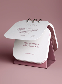 Rare Beauty #RareReminder Mini Desktop Calendar