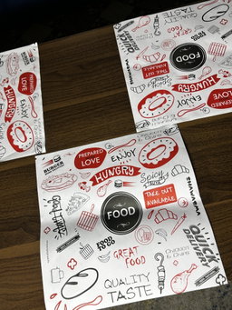 “ FOOD TO GO “ TABLE MATS - 12” x 12” - PACK OF 50 PIECES