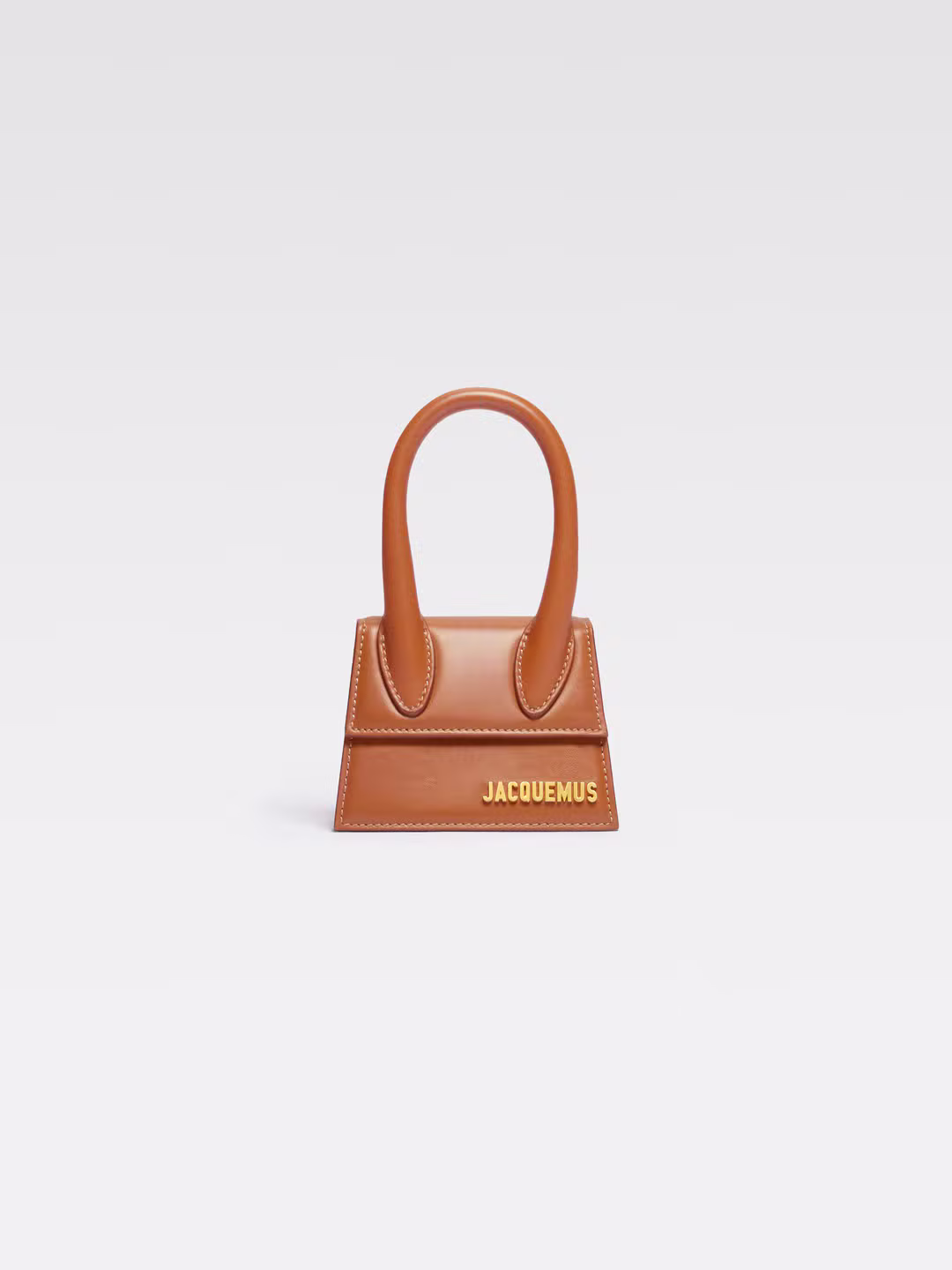 JACQUEMUS LE CHIQUITO MINI LEATHER BAG IN LIGHT BR