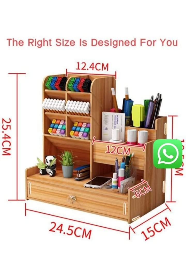 Wooden desk organizer_1