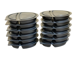 2 Compartment with Lids 