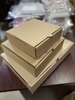 CATERING PLATTER BOXES - 12” x 10‘’ x 3’’ / BROWN - WITHOUT WINDOW