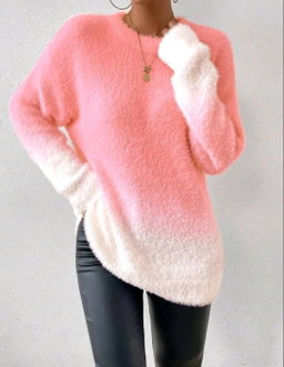 Ombre Fluffy knit sweater