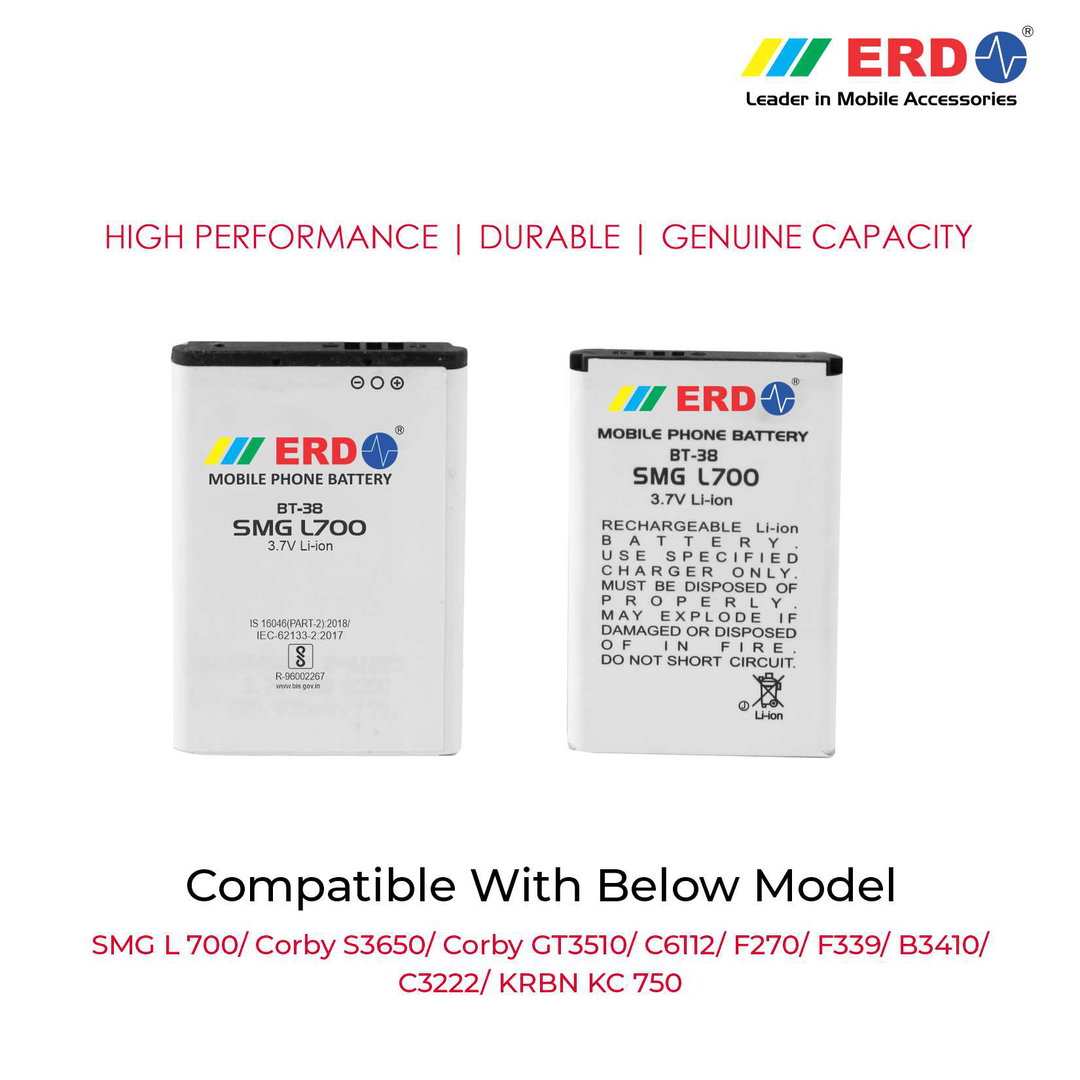 ERD BT-38 LI-ION Mobile Battery Compatible for Samsung L700