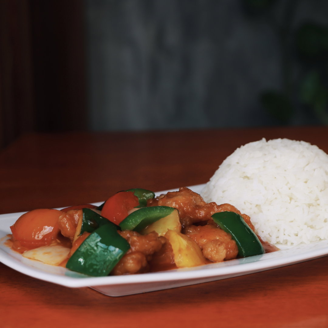 Sweet & Sour Chicken with Rice