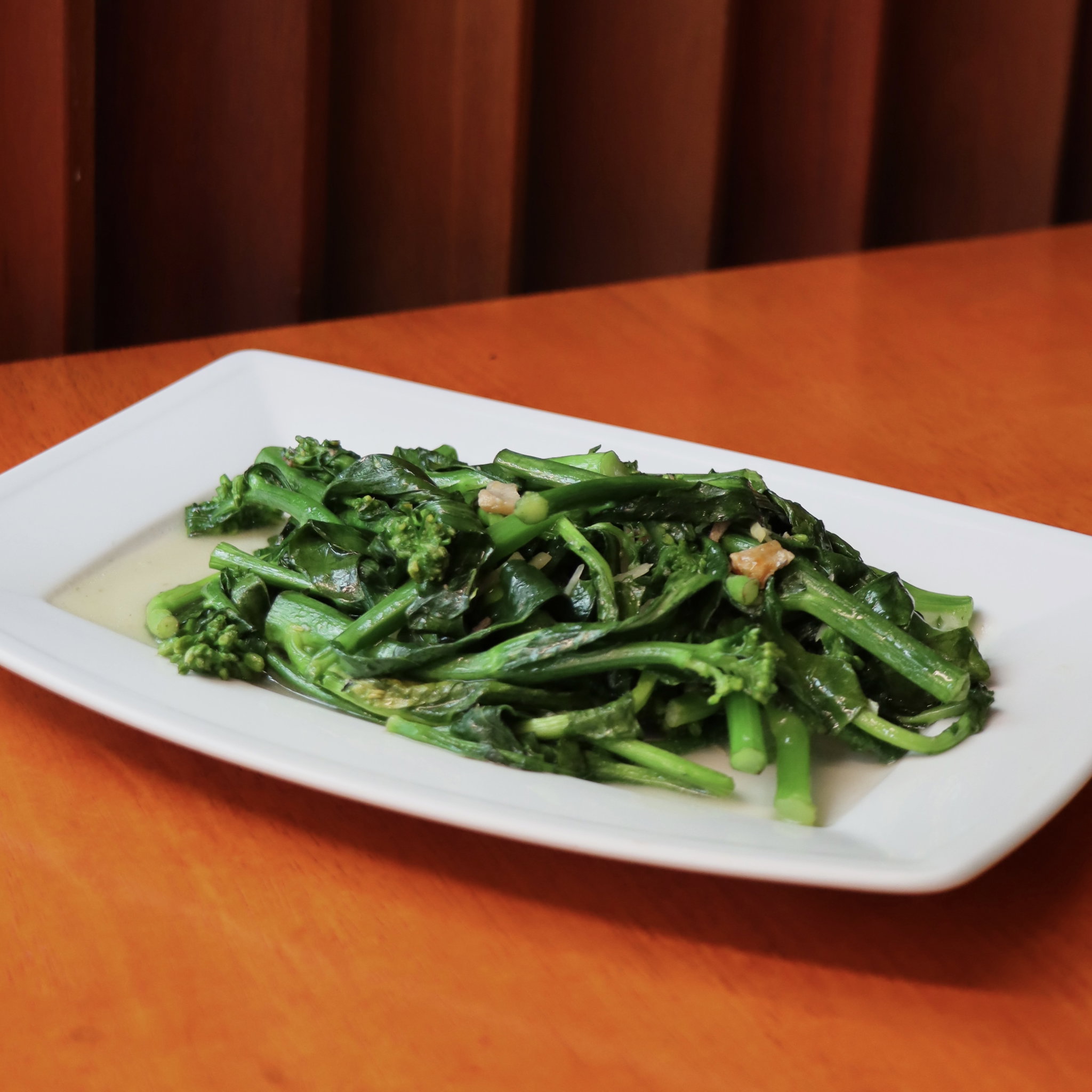 Stir-Fried ‘Kai Lan’ with Salted Fish_0