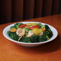 Prawn Stir-Fried with Broccoli