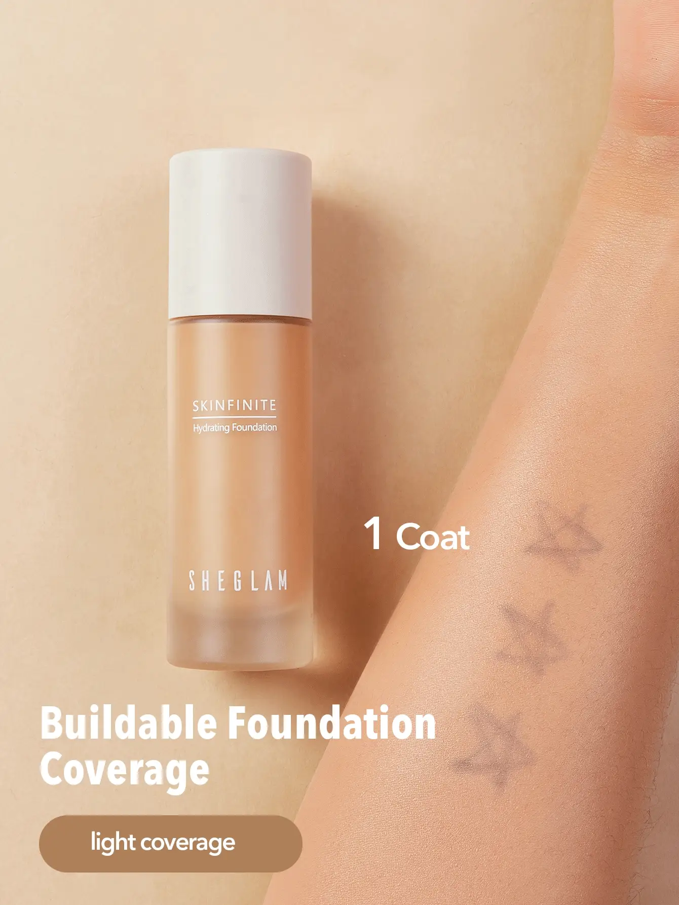 SHEGLAM Skinfinite Hydrating Foundation - Walnut_4