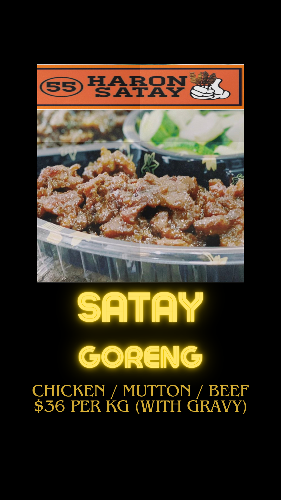 Satay goreng mutton 