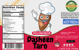 Peeled Sliced Dasheen 