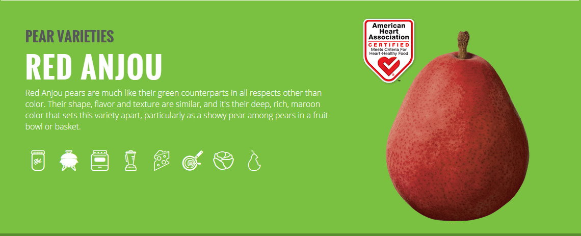 Red Anjou Pears - 5CT _1