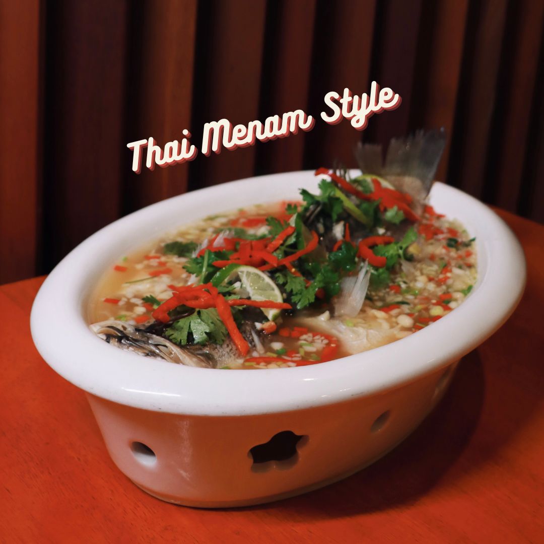 Steamed Barramundi (Whole Fish)