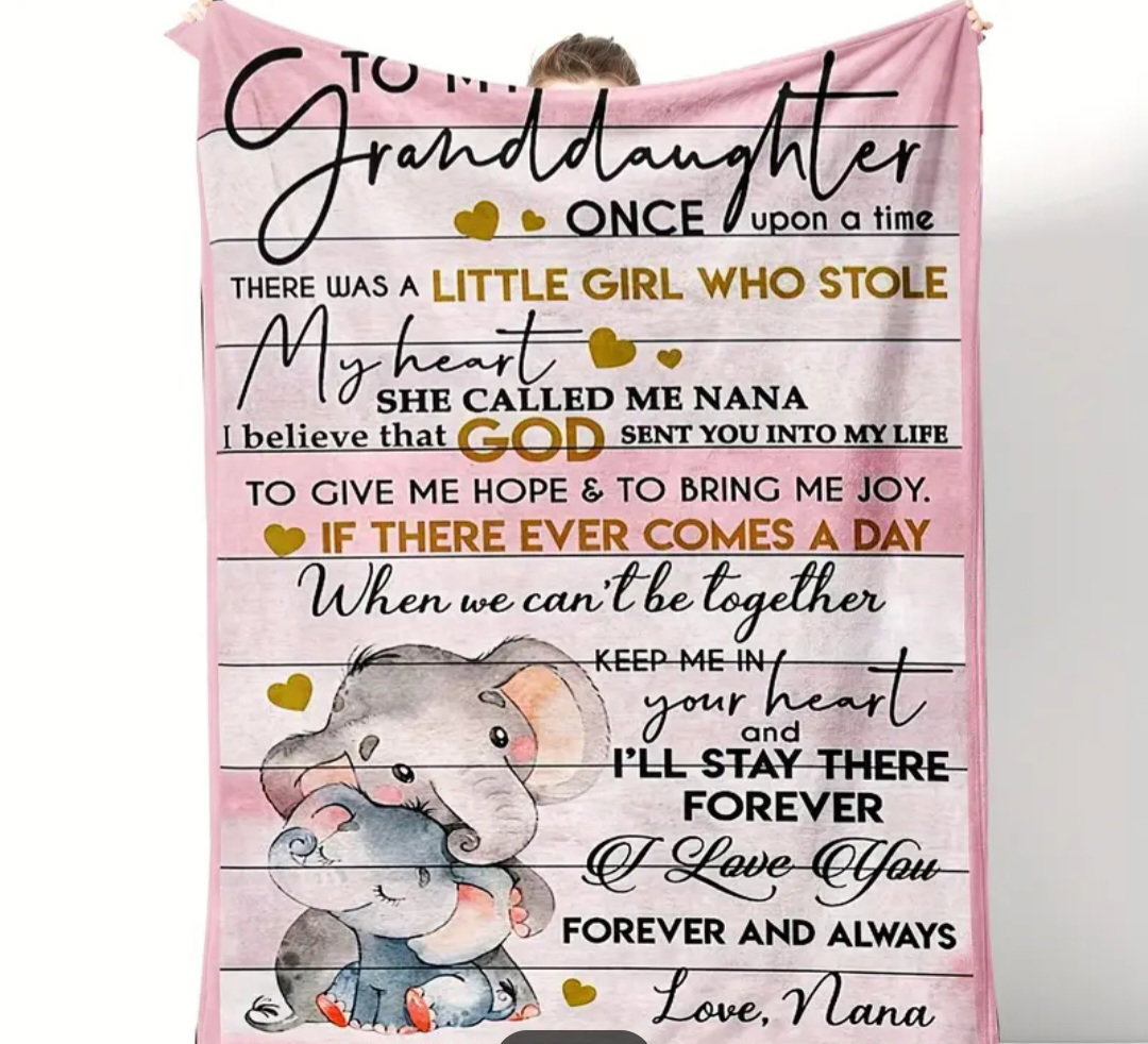 Personalized blanket  Granddaughter_0