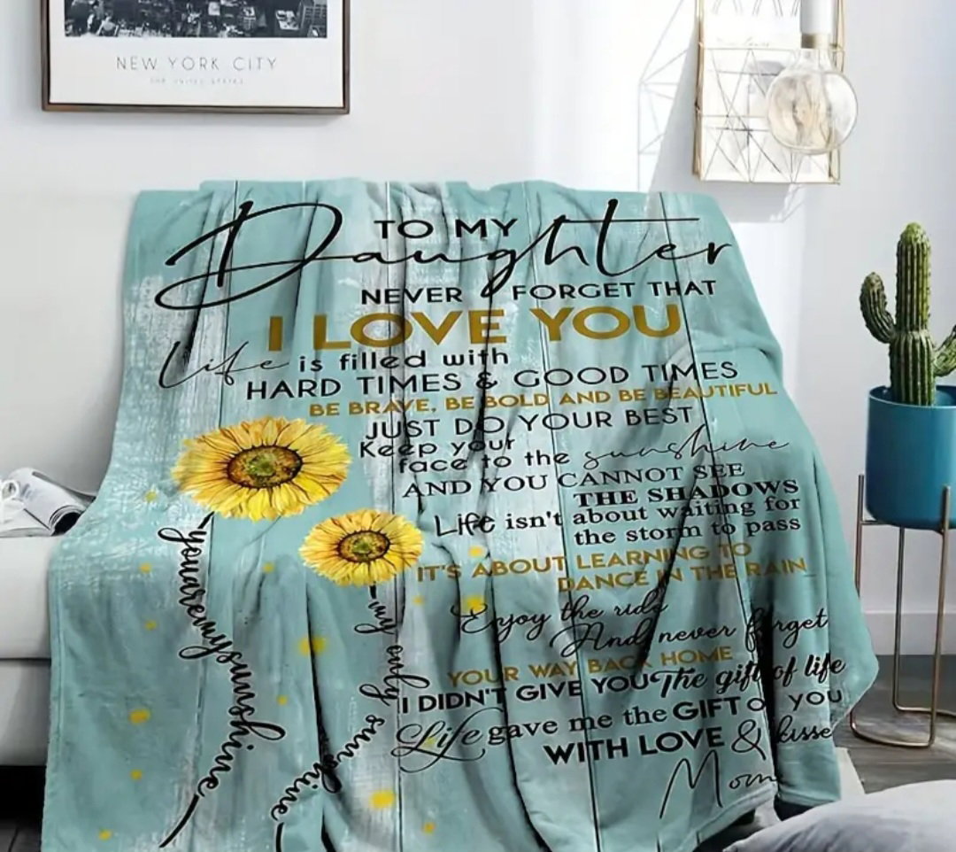 Personalized blanket "Daughter "_2