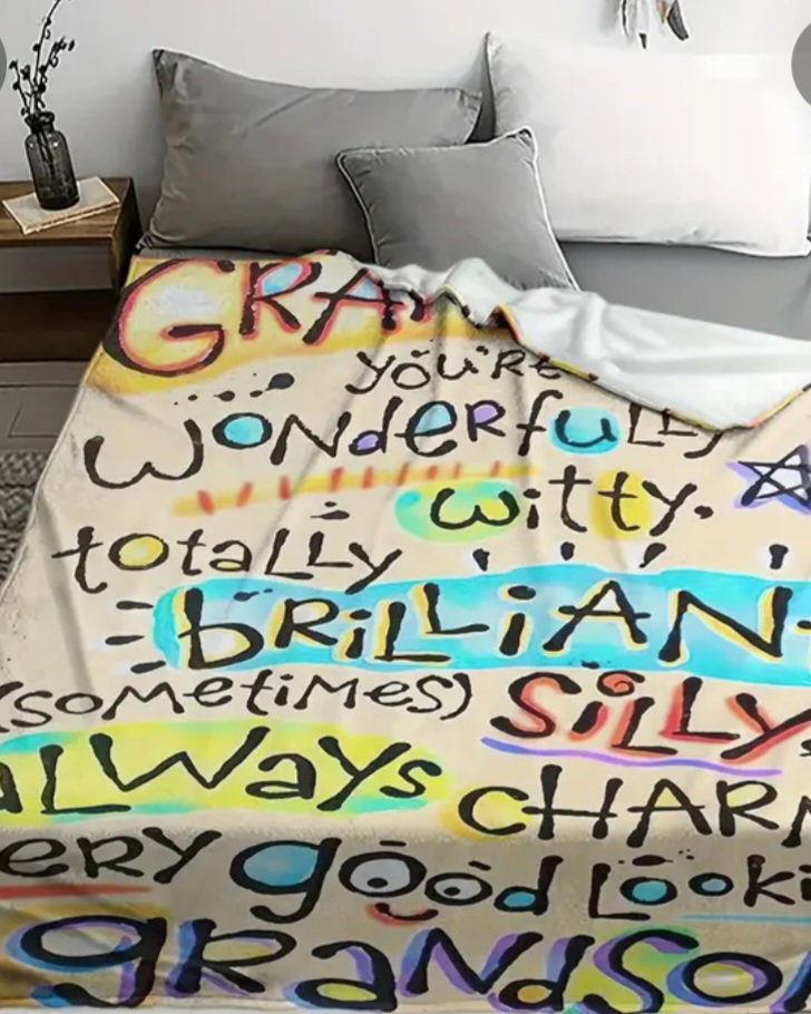 Personalized blanket "grandson"_1
