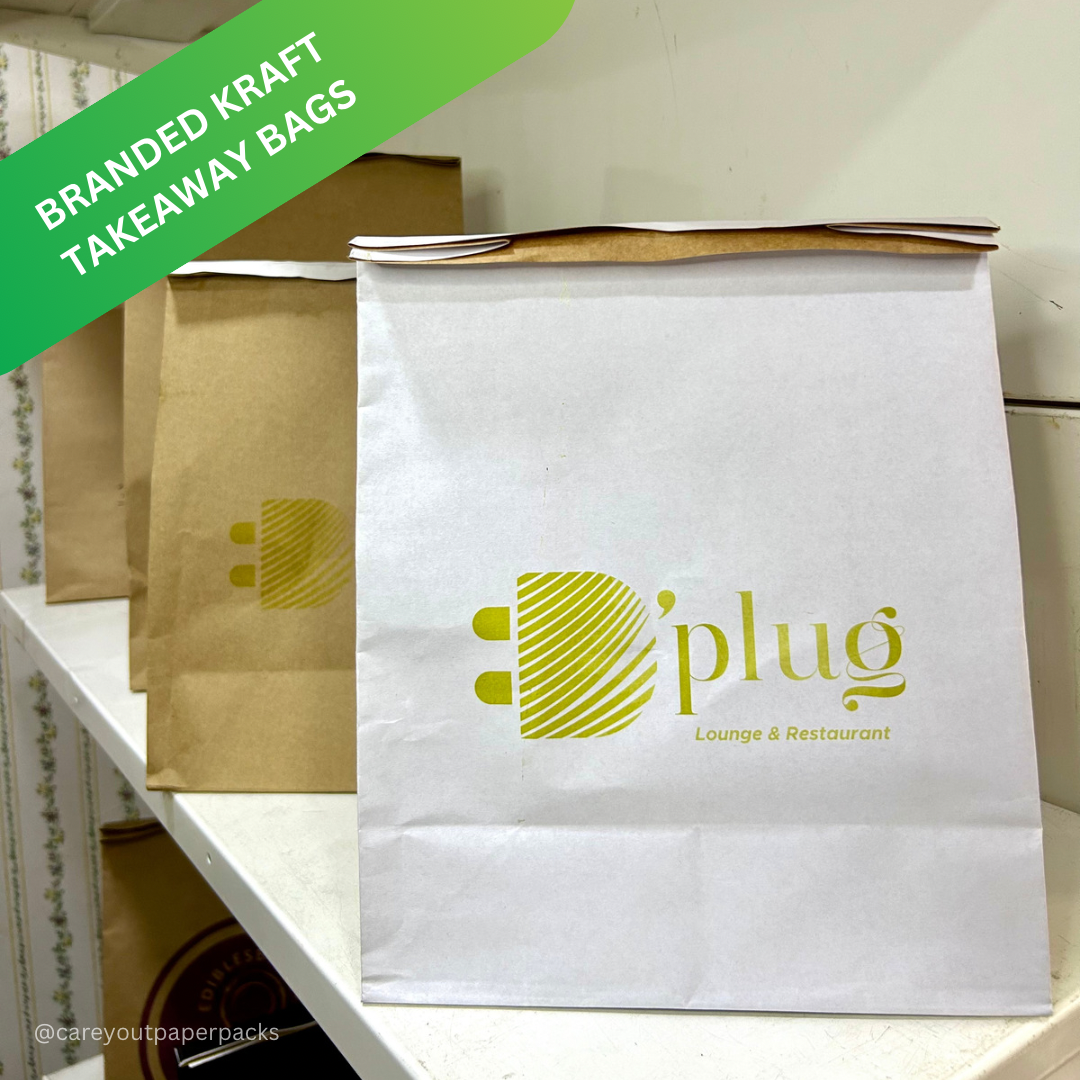 BRANDED KRAFT DELIVERY TAKEOUT BAGS - BROWN - 10.5’’ x 9’’ x 6’’ / MINIMUM ORDER QUANTITY OF 500 PIECES_14