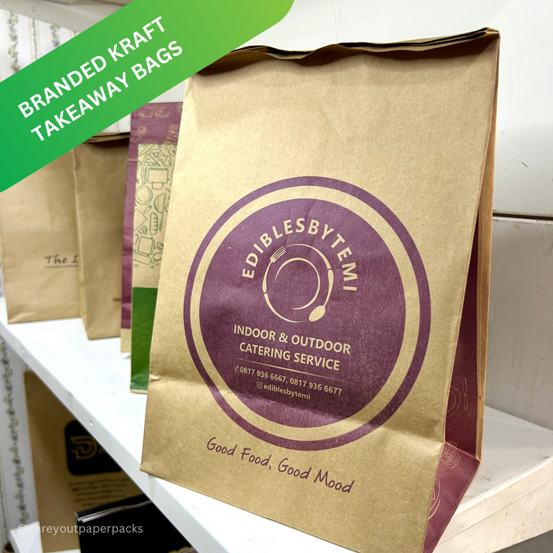 BRANDED KRAFT DELIVERY TAKEOUT BAGS - BROWN - 10.5’’ x 9’’ x 6’’ / MINIMUM ORDER QUANTITY OF 500 PIECES_16