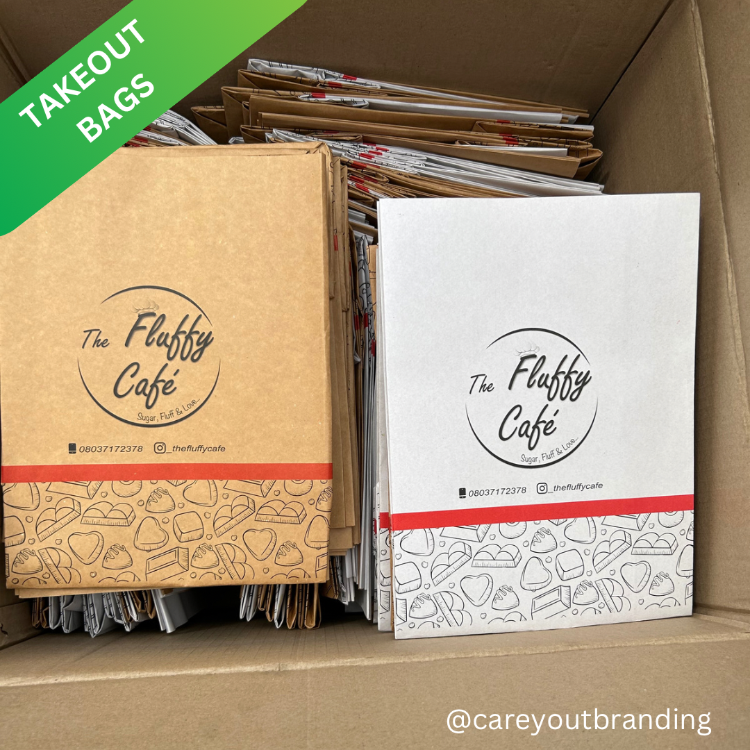 BRANDED KRAFT DELIVERY TAKEOUT BAGS - BROWN - 10.5’’ x 9’’ x 6’’ / MINIMUM ORDER QUANTITY OF 500 PIECES_22