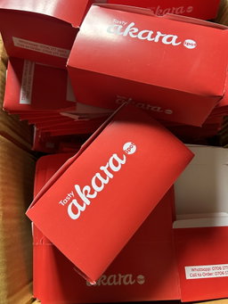 BRANDED TAKEOUT BOXES - 6” x 3” x 3” / MINIMUM ORDER QUANTITY OF 500 PIECES 
