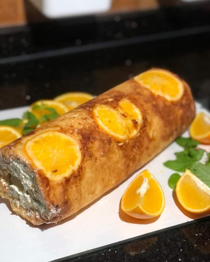 🥞 سويسرول كيك البرتقال