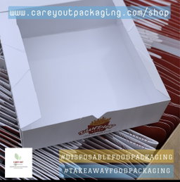 BRANDED “ER” TAKEOUT BOXES  / MINIMUM ORDER QUANTITY OF 500 PIECES