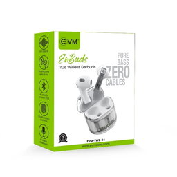 EVM EnBuds Transparent TWS - White