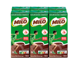 Milo Chocolate Malt UHT Packet Drink ( 6 x 200ml )