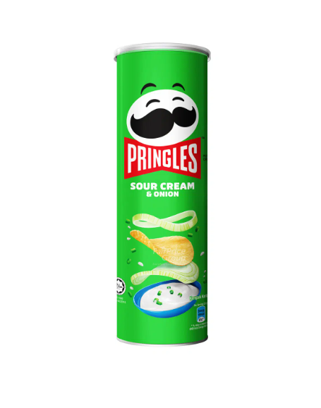 Pringles Potato Crisps - Sour Cream & Onion (134g )_0