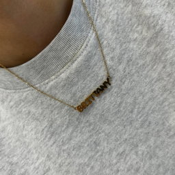 Custom/Personalized Bubble Nameplate Necklace